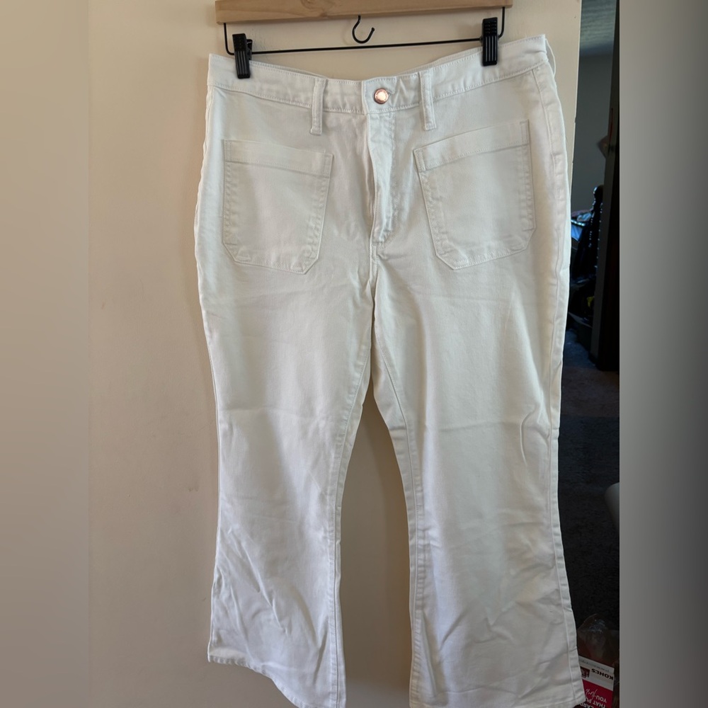 Universal Thread Cream Flared Jeans